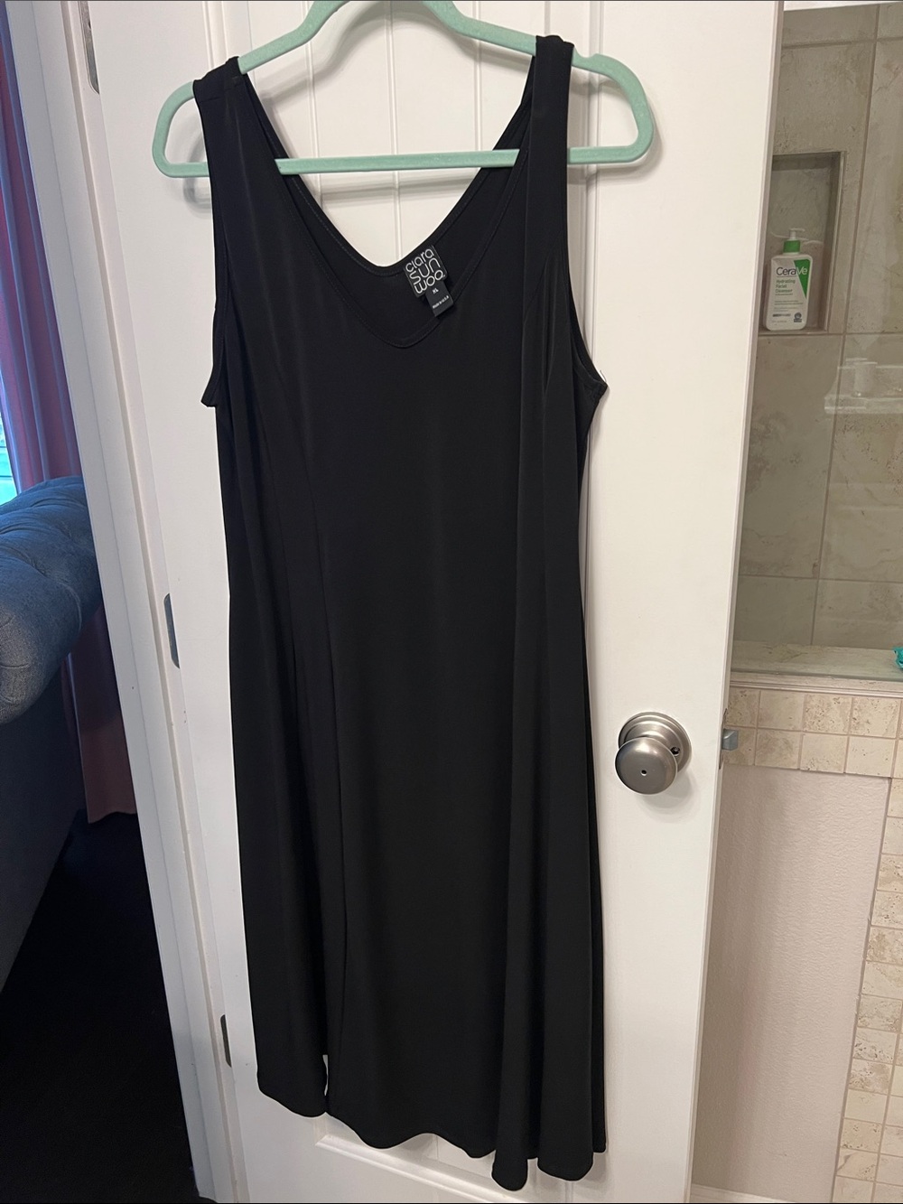 Clara Sun Woo Vneck Fit and Flare Dress